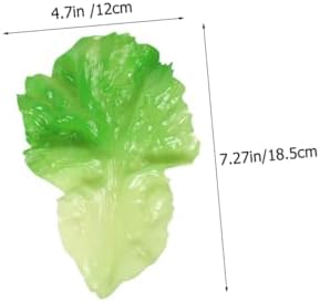 ARTIBETTER Realistic Artificial Lettuce Leaf Decor Set