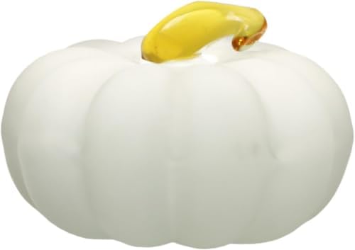 White Crystal Small Pumpkin Decoration Ornament