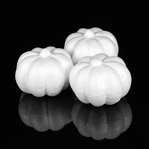 5pcs Rustic Artificial Foam Pumpkins for Halloween Fall Decor