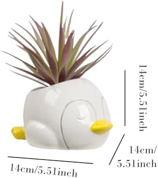 Cute Artificial Penguin Plant Basin for Home Decor