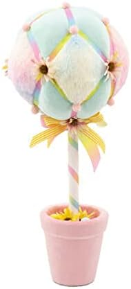 December Diamonds Cotton Candy Land Small Pink Topiary Ball