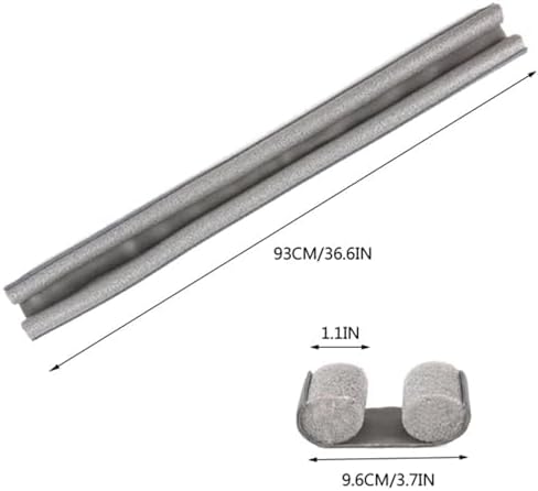 Adjustable Door Draft Stopper - 366 Inch Reduces Air Draft and Noise