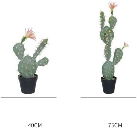 Modern Artificial Indoor Green Bonsai Cactus Plant