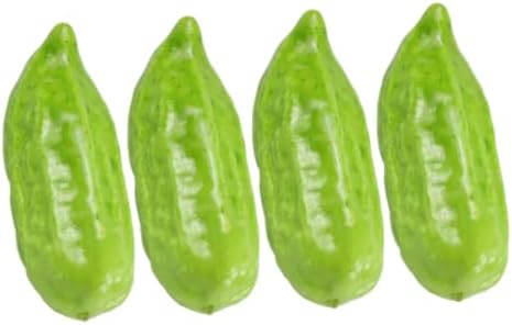 PRETYZOOM 4pcs Foam Bitter Melon Artificial Vegetable Props