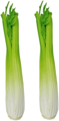 Happyyami 2pcs Lifelike Celery Artificial Vegetable Decor