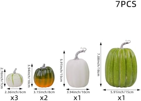 Keebgyy Artificial Pumpkin Ornament Set