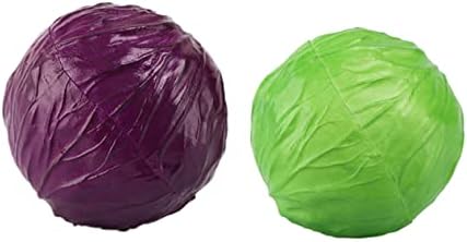 Ciieeo 2pcs Lifelike Artificial Cabbage Plant for Home Decoration