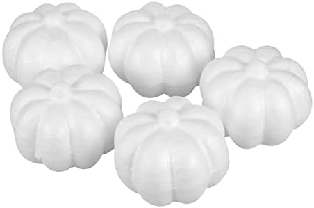 5pcs Rustic Artificial Foam Pumpkins for Halloween Fall Decor