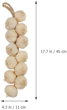 VICASKY 3pcs Artificial Garlic Strings Decor