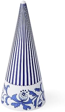 Spode Blue Italian Cone Shaped Topiary 8 Inch