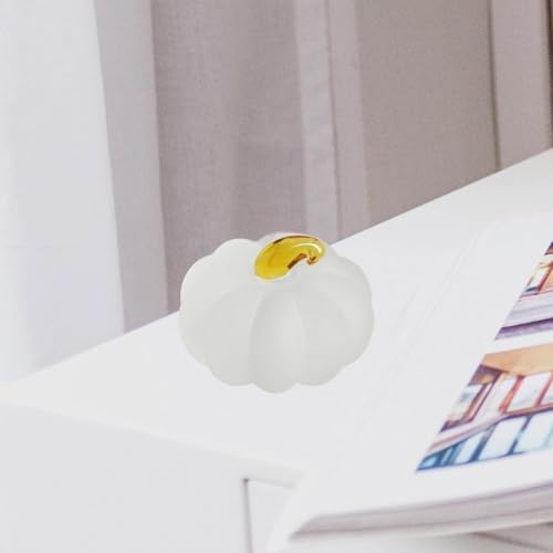 White Crystal Small Pumpkin Decoration Ornament