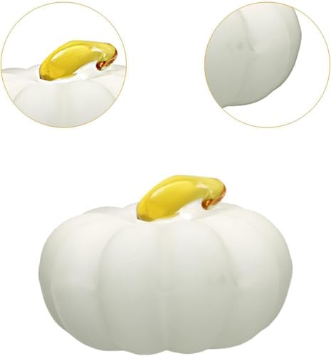 White Crystal Small Pumpkin Decoration Ornament