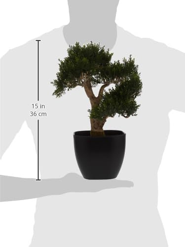 Nearly Natural 4966 Cedar Artificial Tree 15 Inch Green