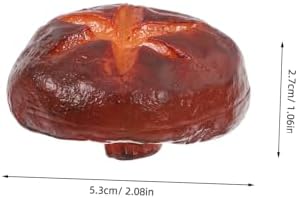 Magiclulu 6pcs Luminous Mushroom Outdoor Decor PVC Fake Vegetables