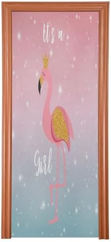 Susiyo Shining Flamingo Princess Halloween Door Cover