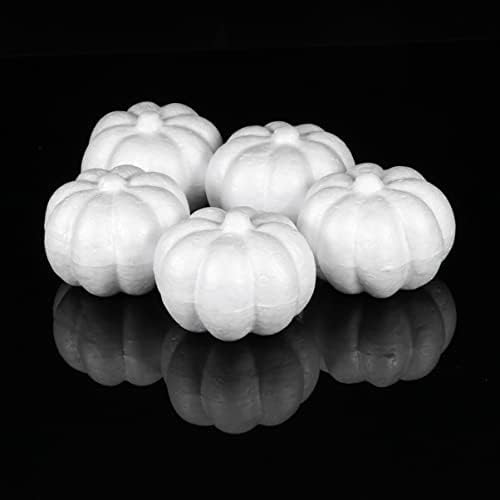 5pcs Rustic Artificial Foam Pumpkins for Halloween Fall Decor