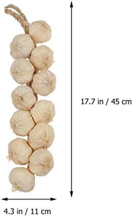 Sewroro 3Pcs Artificial Garlic Strings Decor
