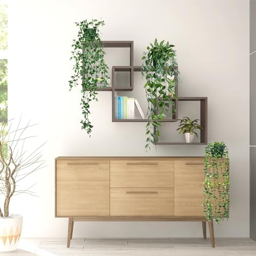 Sggvecsy 3 Pack Artificial Hanging Plants for Home Decor