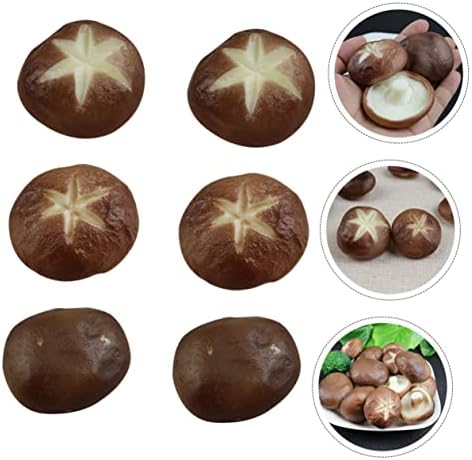 Amosfun 6pcs Decorative Simulated Mushroom Models