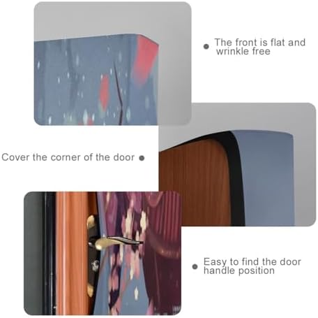 Susiyo Wonderland Halloween Door Cover Stretch Fabric 32x79 in