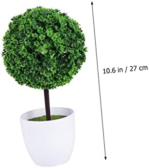 6pcs Artificial Topiaries for Home Office Window Sill Decor