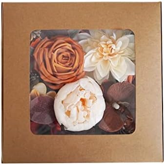 Akker Burnt Orange Artificial Wedding Flowers Combo Set