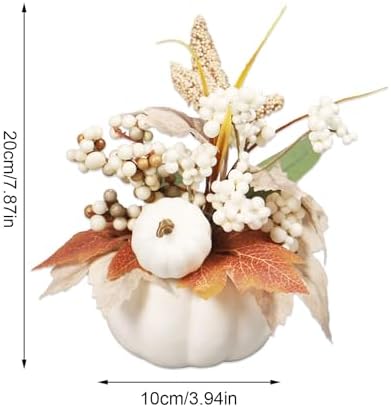 Artificial Pumpkin and Berries Arrangement Fall Decor for Holidays