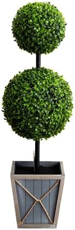 Nearly Natural 3ft UV Resistant Artificial Topiary with LED Lights