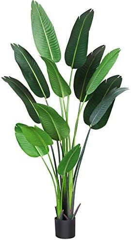 Fopamtri 6 Ft Artificial Bird of Paradise Tree with 13 Trunks