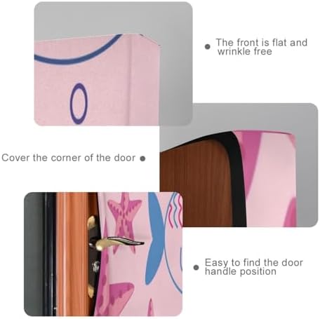 Susiyo Pink Starfish Door Cover 35x79 Inch