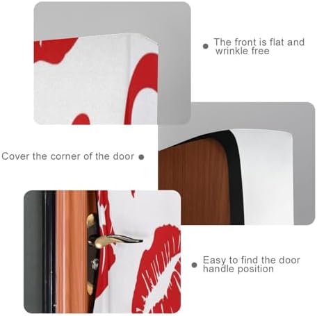 Susiyo Red Lips Kiss Halloween Door Cover