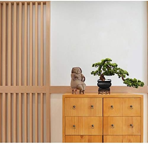 Artificial Bonsai Tree with Wooden Base for Home Office