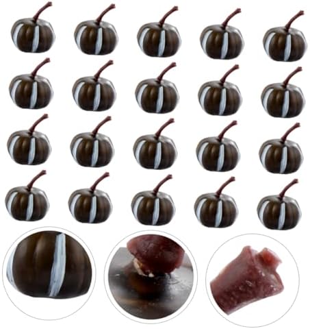 20pcs Mini Artificial Pumpkins for Halloween Decor