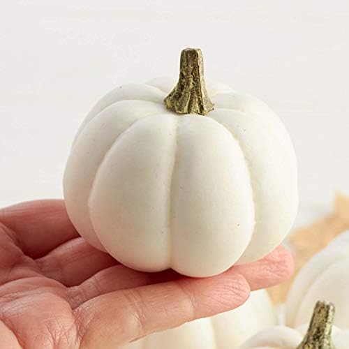 Factory Direct Craft Artificial Baby Boo Pumpkins Set of 12