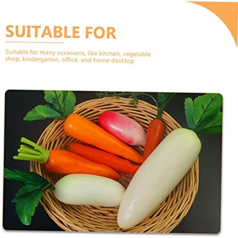 Ciieeo 3 Pack Artificial Carrots and Radishes for Photography