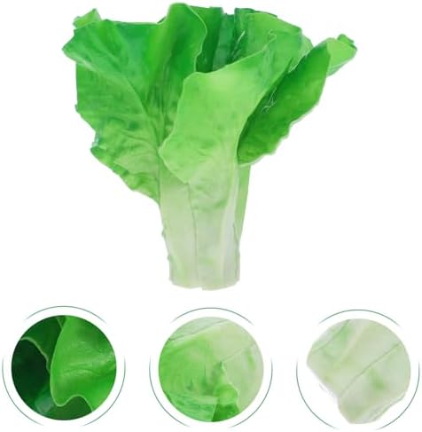 Artificial Lettuce Leaves Realistic Salad Decor Prop