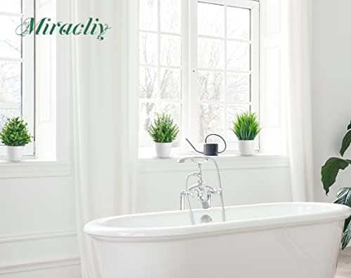 Miracliy 4 Pack Artificial Plants for Indoor Decor