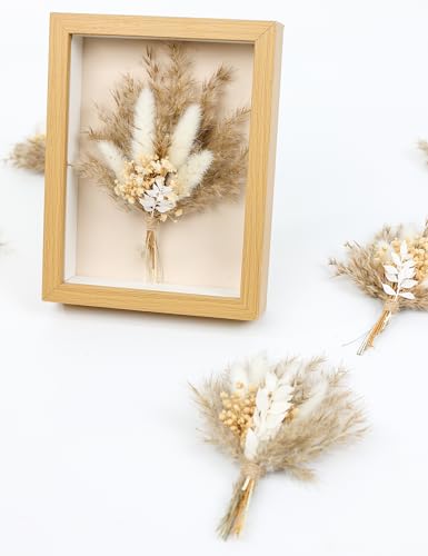 Mini Dried Flower Bouquet Set of 6 Boho Decor