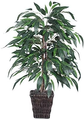 Vickerman Artificial Mango Bush with Willow Basket