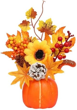 Ochine 12 Inch Artificial Pumpkin Fall Decor for Home