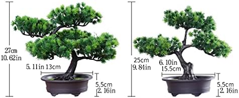 Artificial Bonsai Tree with Realistic Pine Needles and Resin Trunk
