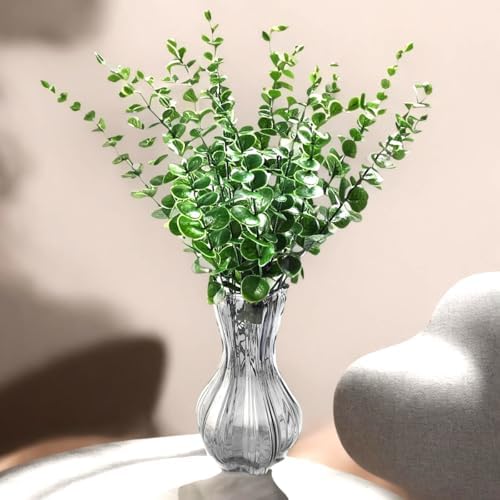 TIHOOD 50PCS Faux Eucalyptus Stems for Decor