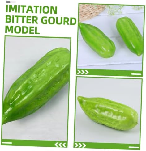 PRETYZOOM 4pcs Foam Bitter Melon Artificial Vegetable Props