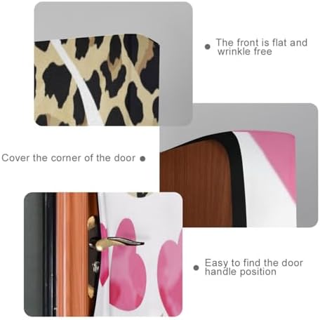 Susiyo Leopard Design Halloween Door Cover 32x79 in