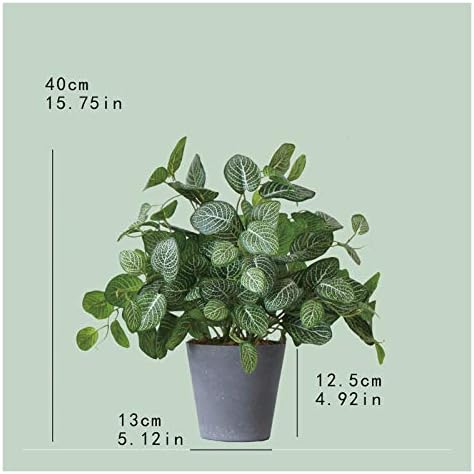 Artificial Bonsai Tree 157 Inch Tall Green Reticulated Leaf Plant