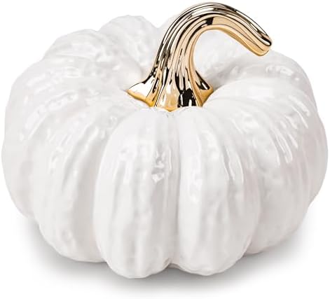 79 Inch Ceramic Artificial Pumpkin Decor for Halloween