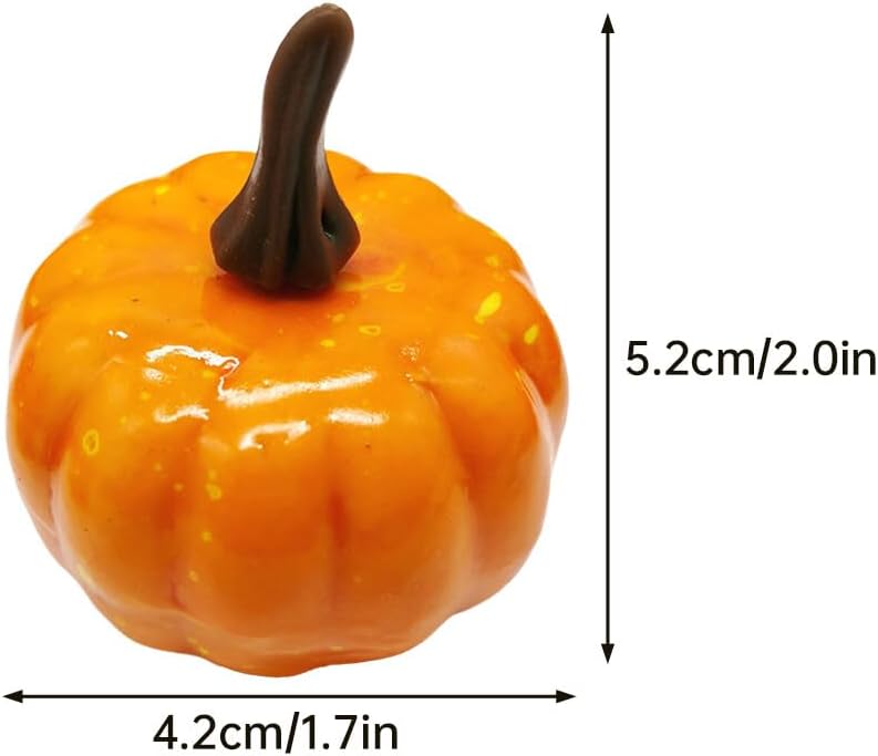 12PCS Artificial Pumpkins for Halloween Decor