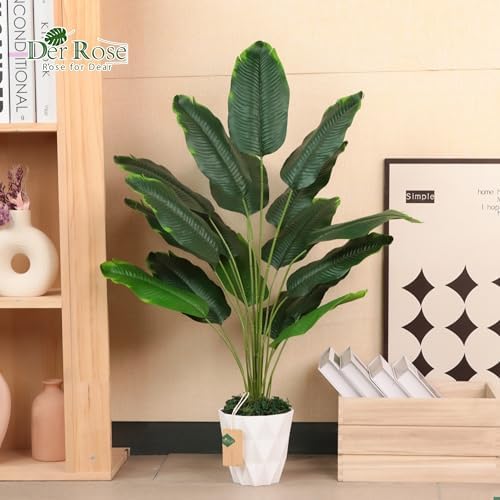 Der Rose 28 Inch Artificial Banana Tree with Pot