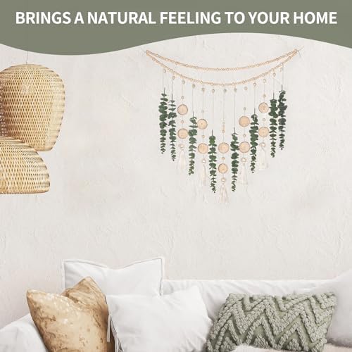 Giauma Artificial Eucalyptus Wall Garland Sage Green Boho Decor