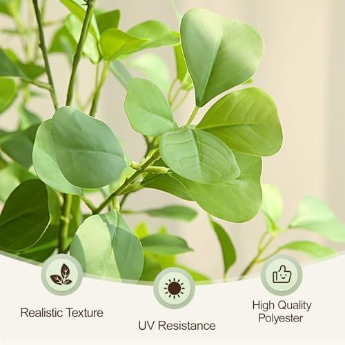 Keeplush 6ft Artificial Ficus Tree with Heart-Shaped Leaves